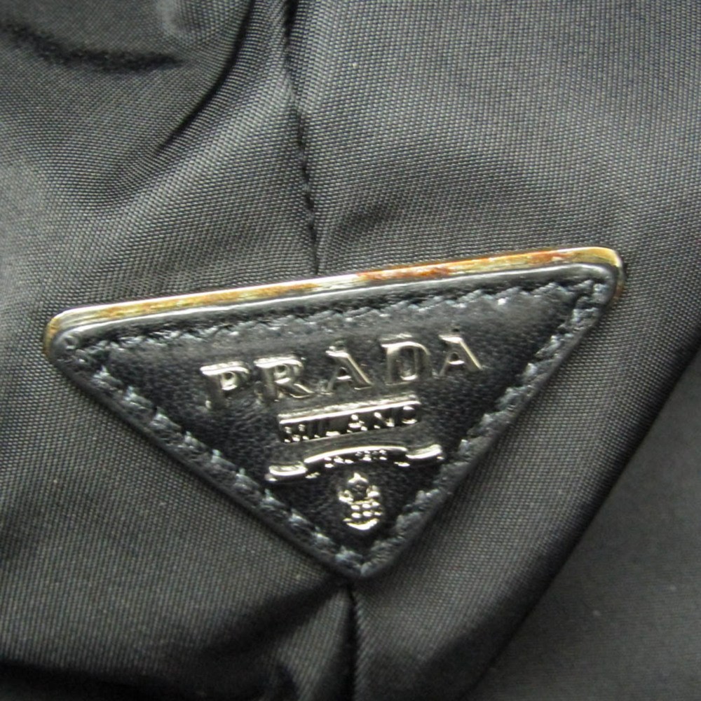 PRADA Black Leather Shoulder Bag - Picture 11 of 14